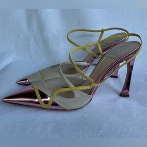 DIOR Ivory, pink and yellow Heels 8.5 US